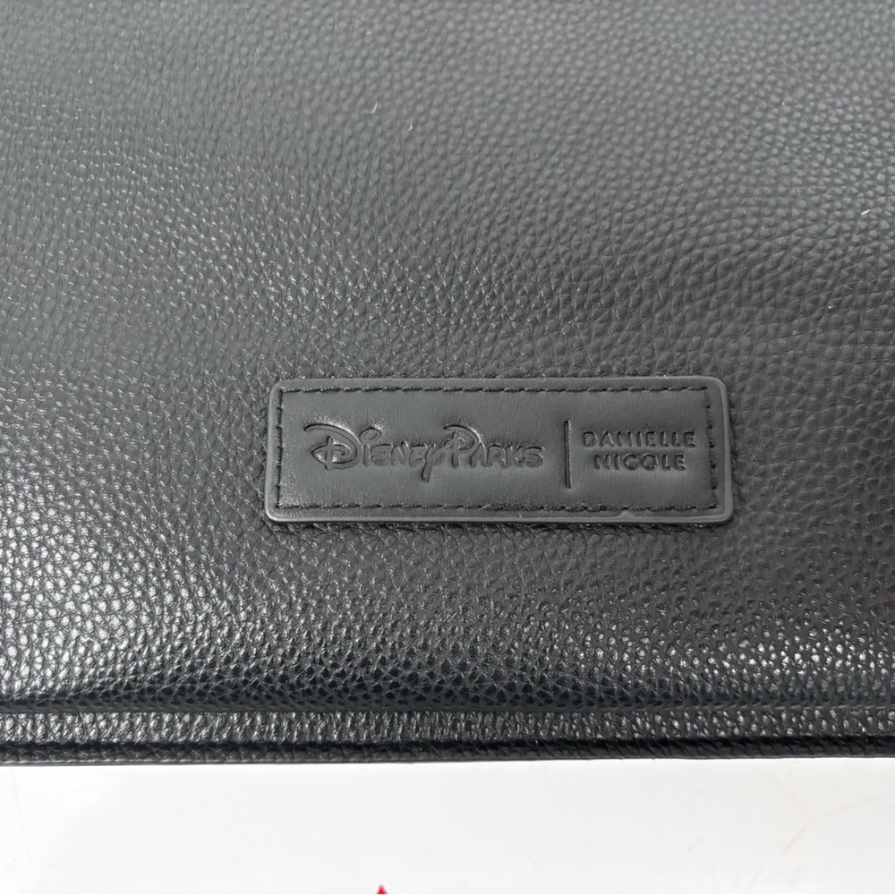 Danielle Nicole Disney It’s a Small World Black Tote with Colorful Patches - Picture 8 of 11